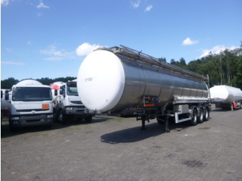 Полуприколка цистерна за транспорт на хемикалии Burg Chemical tank inox 37.5 m3 / 1 comp: слика 1