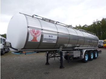 Полуприколка цистерна за транспорт на храна Burg Food / chemical tank inox 30.3 m3 / 1 comp: слика 1