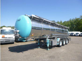 Полуприколка цистерна за транспорт на храна Burg Food tank inox 26.8 m3 / 1 comp + pump: слика 1