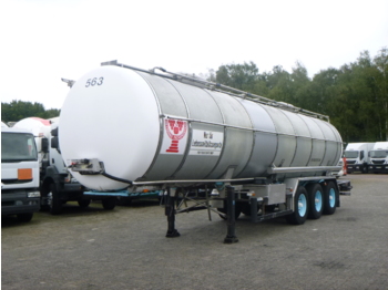 Полуприколка цистерна за транспорт на храна Burg Food tank inox 30.3 m3 / 1 comp: слика 1