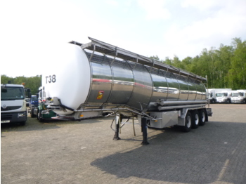 Полуприколка цистерна за транспорт на храна Burg Food tank inox 30.5 m3 / 3 comp + pump: слика 1