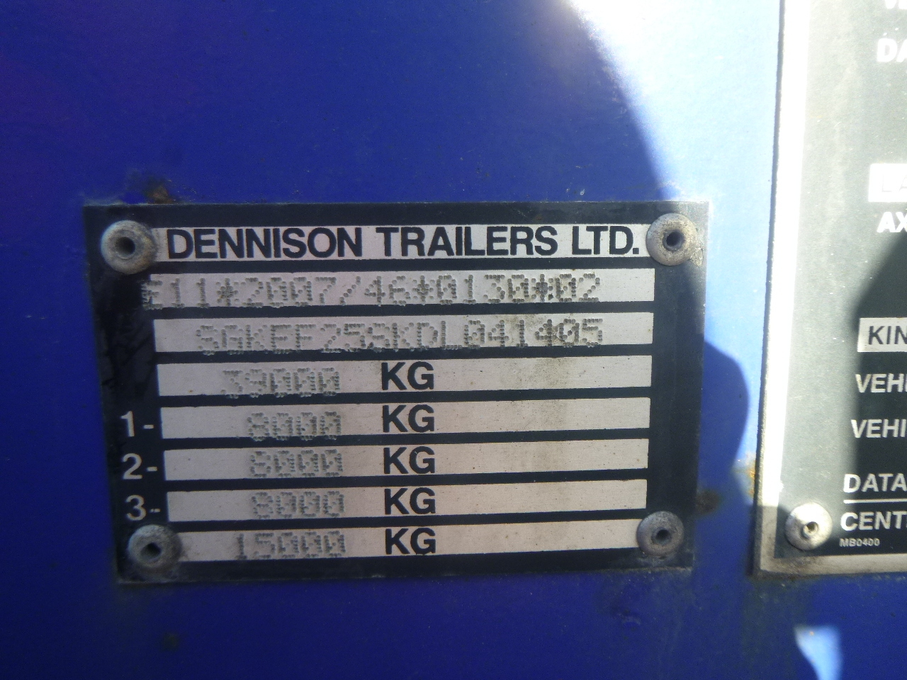 Транспортер на контејнер/ Полуприколка со променливо тело Dennison 3-axle container trailer 20-30-40-45 ft: слика 13