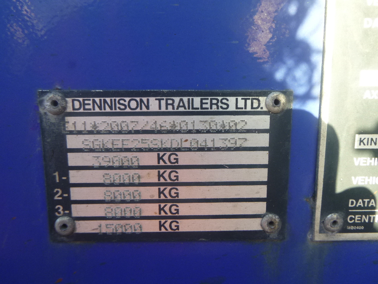 Транспортер на контејнер/ Полуприколка со променливо тело Dennison 3-axle container trailer 20-30-40-45 ft: слика 13