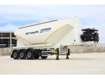 Нов Полуприколка цистерна за транспорт на цемент EMIRSAN 2022 W Type Cement Tanker Trailer from Factory: слика 1