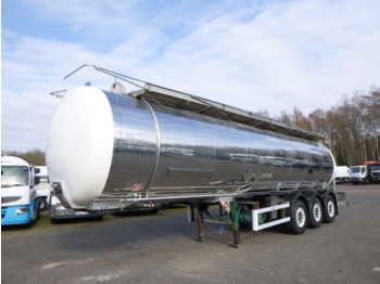 Полуприколка цистерна за транспорт на хемикалии Indox Chemical tank inox 35 m3 / 1 comp: слика 1