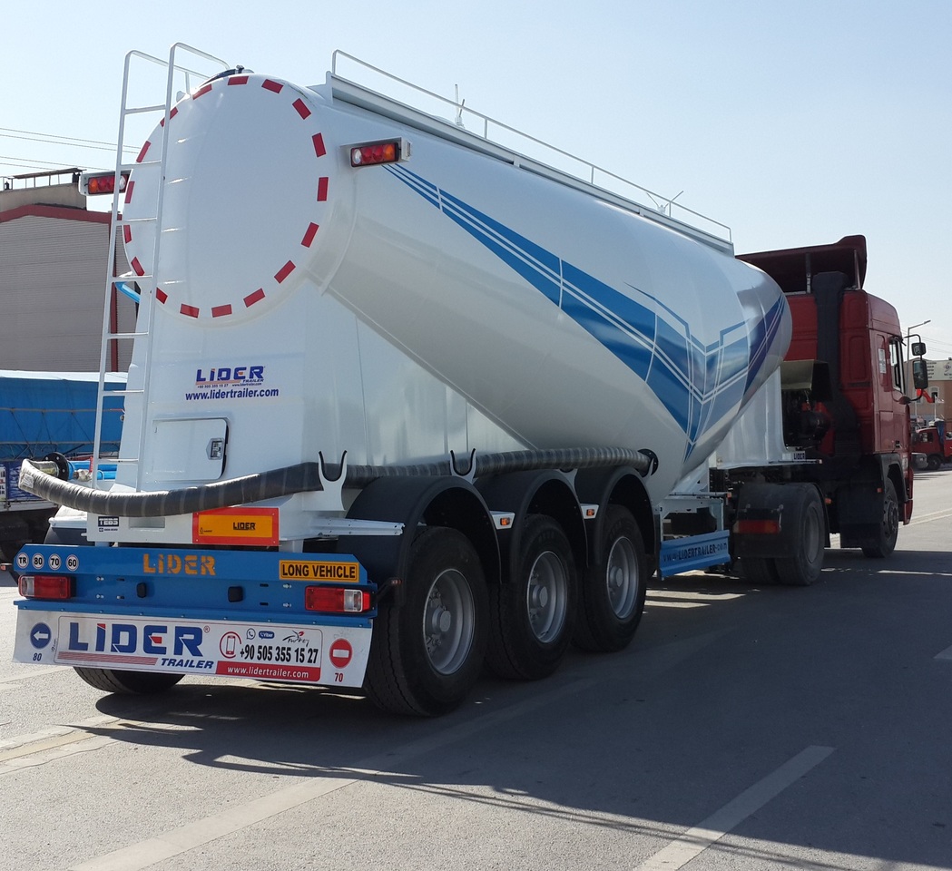 Нов Полуприколка цистерна за транспорт на цемент LIDER 2023 MODEL NEW CEMENT TANKER: слика 13