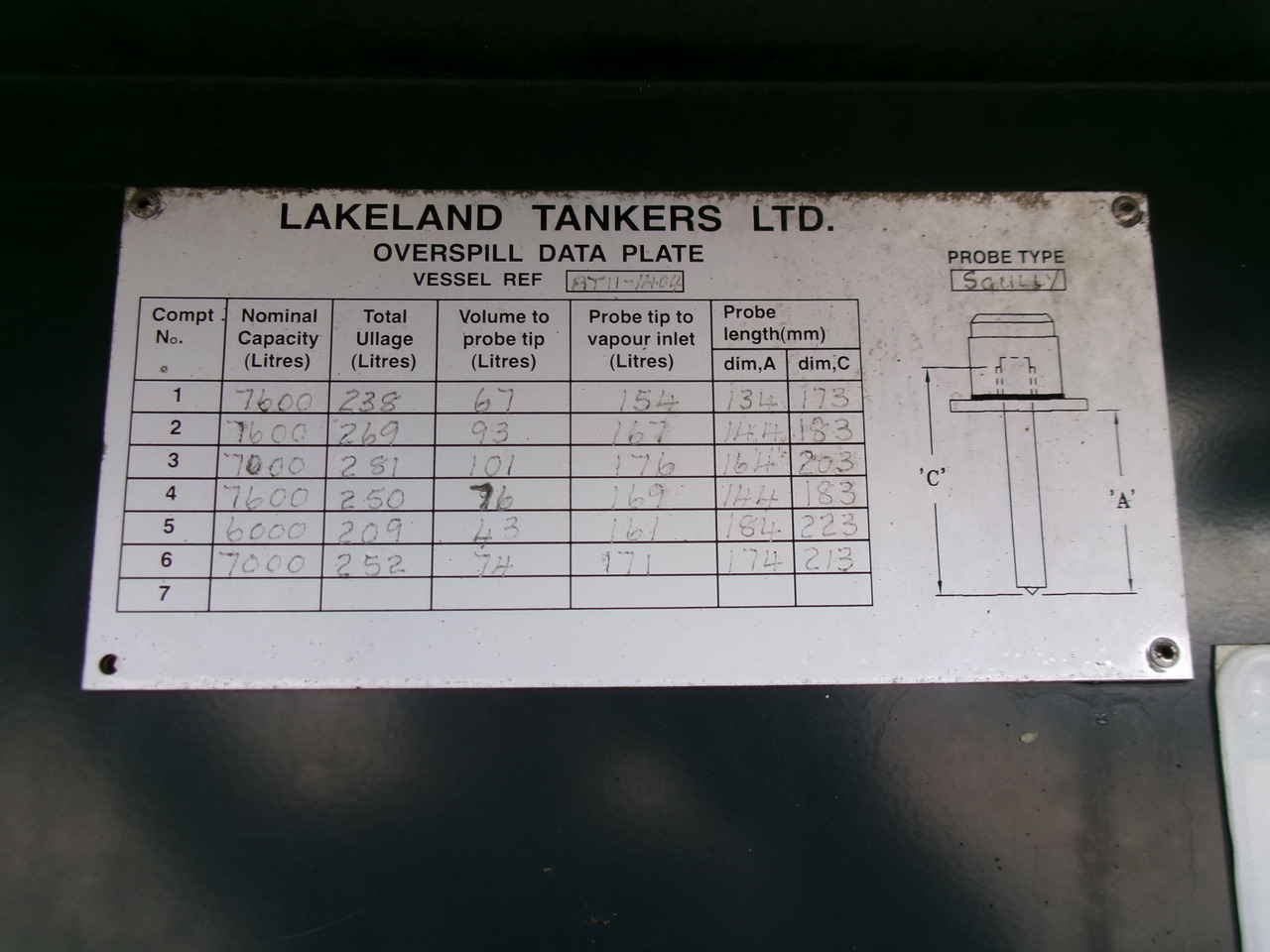 Полуприколка цистерна за транспорт на гориво Lakeland Fuel tank alu 42.8 m3 / 6 comp + pump: слика 28