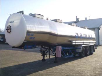 Полуприколка цистерна за транспорт на хемикалии Magyar Chemical tank inox 33 m3 / 4 comp.: слика 1