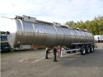 Полуприколка цистерна за транспорт на хемикалии Magyar Chemical tank inox 35 m3 / 1 comp: слика 1