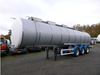 Полуприколка цистерна за транспорт на хемикалии Magyar Chemical tank inox 37.5 m3 / 1 comp: слика 1