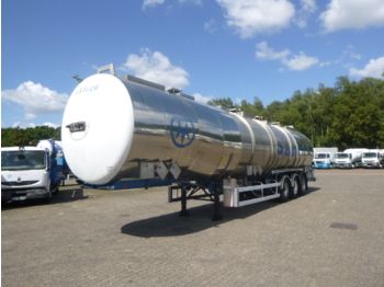 Полуприколка цистерна за транспорт на хемикалии Magyar Chemical tank inox 57.5m3 / 3 comp: слика 1