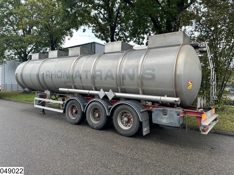 Полуприколка цистерна Magyar Chemie 34500 Liter, RVS tank, 1 Compartment: слика 6