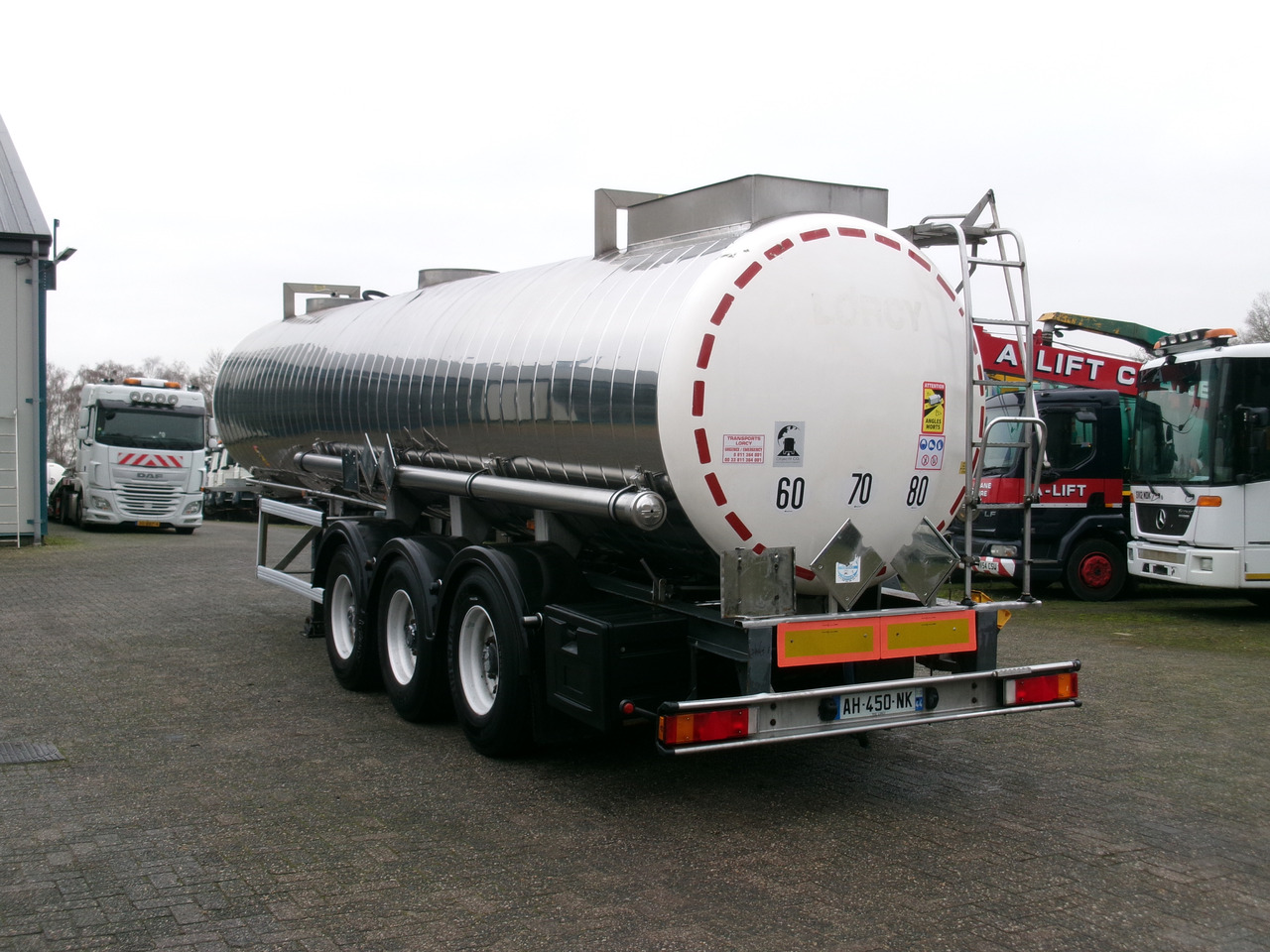 Полуприколка цистерна за транспорт на хемикалии Maisonneuve Chemical tank inox 22.3 m3 / 1 comp: слика 3