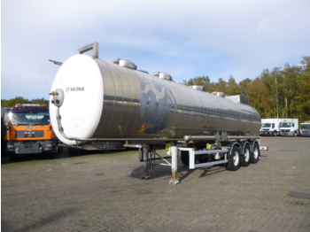 Полуприколка цистерна за транспорт на хемикалии Maisonneuve Chemical tank inox 32.8 m3 / 1 comp ADR valid till 11/04/2022: слика 1