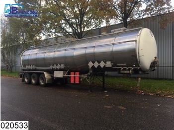 Burg Chemie 48600 Liter, Tank heater, ADR 28-11-2017,Max 4 Bar, 100c, 3 Compartments, Isolated - Полуприколка цистерна