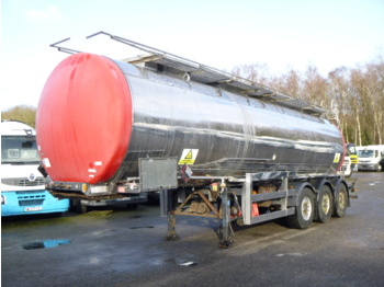 Clayton Chemical tank inox 30.4 m3 / 1 comp + pump - Полуприколка цистерна