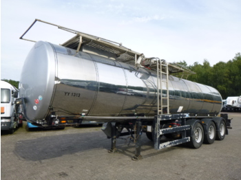 Clayton Food tank inox 23.5 m3 / 1 comp + pump - Полуприколка цистерна