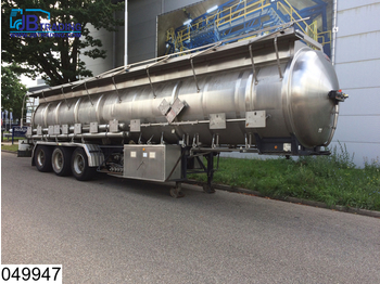 Magyar Chemie RVS tank, 27000 Liter, 15 Compartments, 2 Hydraulic pumps, Max 4 bar, 50c - Полуприколка цистерна