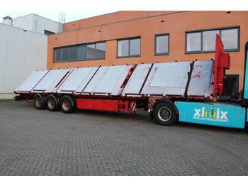 Schmidt 3-ass. Schuinlader // Naloop gestuurd - Полуприколка платформа