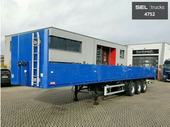 Schmidt SP738/E/13,6 / Stahl / Lenkachse / Liftachse - Полуприколка платформа