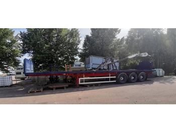 Weightlifter 3sps13.200 Kennis 8000 with crane  - Полуприколка платформа