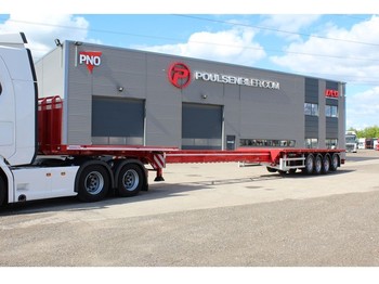 Полуприколка со рамна платформа Dennison Trailers extendable 21,25 meter