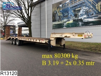ACTM Lowbed 80300 KG, B 3.19 + 2x 0.35 mtr, 3,5 inch kingpin, Lowbed, Steel suspension - Полуприколка за низок утовар