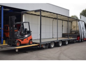 ESVE Forklift transport, 9000 kg lift, 2x Steering axel - Полуприколка за низок утовар