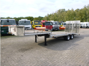Veldhuizen Semi-lowbed trailer (light commercial) P37-2 + ramps + winch - Полуприколка за низок утовар