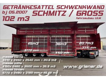 Полуприколка за пијалоци Schmitz Cargobull JUMBO /GETRÄNKE SCHWENKWAND BPW 102 M3 !!!!!!!!!: слика 1