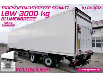 Полуприколка сандучар Schmitz Cargobull SKO 18 / TRIDEC / LBW 3000 KG / BLUMEN VOLLISO.: слика 1