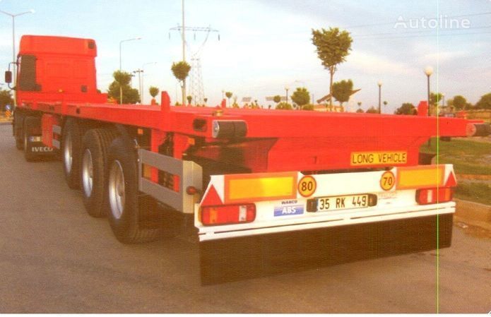 Транспортер на контејнер/ полуприколка со променливо тело LIDER 2022 YEAR NEW 40' 20' 30' container transport trailer manufacture: слика 3