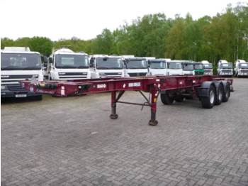 Montracon 3-axle sliding container trailer - Транспортер на контејнер/ Полуприколка со променливо тело
