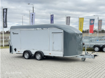 Debon C1000 van cargo 3500 kg 5m closed trailer for 1 car doors - Автотранспортна приколка