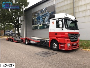 Lohr Middenas Lohr, Truck transporter, EURO 5, Retarder, Airco, Automatic powershift, Combi - Автотранспортна приколка