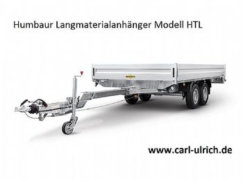 Нов Приколка платформа Humbaur - Langmaterialanhänger HTL304118 mit Rohrzugdeichsel: слика 1
