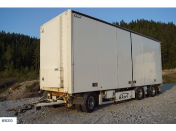  Ekeri 3 aks box trailer with side opening on both sides. 21 pallets - Приколка сандучар