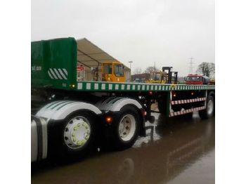  Broshuis Tri Axle Extendable Flat Bed Trailer - Приколка со церада