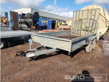  Indespension 12' x 6' Twin Axle Plant Trailer, Ramp - Приколка за градежни машини