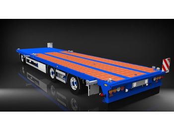 HRD 3 axle Achs light trailer drawbar ext tele  - Приколка за низок утовар