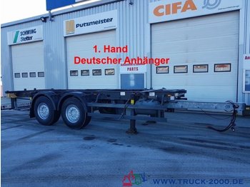Schmitz ZWF18 BDF Tandem 1.Hand SAF Achsen Scheibenbrems - Транспортер на контејнер/ Приколка со променливо тело