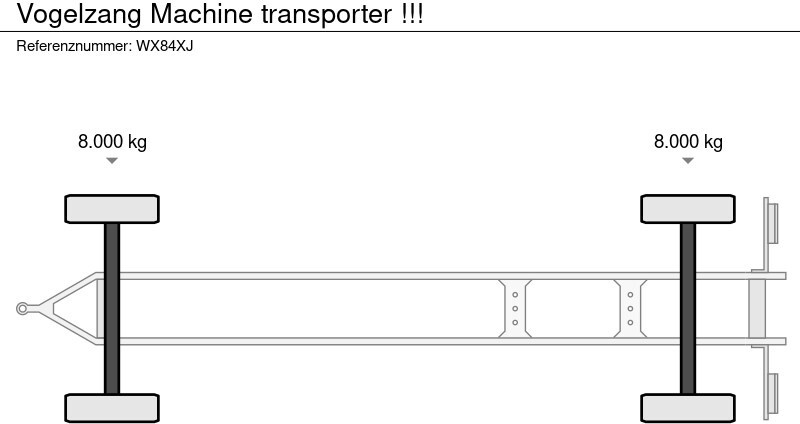 Приколка за низок утовар Vogelzang Machine transporter !!!: слика 19