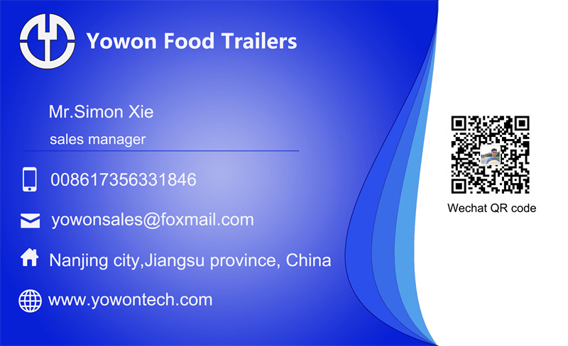 Нов Приколка за продажба на добра за транспорт на храна Yowon commercial food vending trailer Airstream type food truck: слика 6
