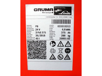 Батерија GRUMA 24 Volt 3 PzS 375 Ah: слика 5