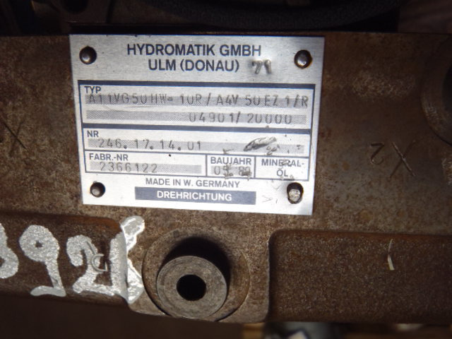 Хидраулична пумпа за Градежна машина Hydromatik A11VG50HW-10P -: слика 3