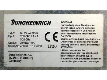 Батерија за Опрема за ракување со материјали Jungheinrich unknown ChargerMHW24096/230 24VDC9A IP20 Input 230VAC/1,4 sn. 46096/10: слика 4