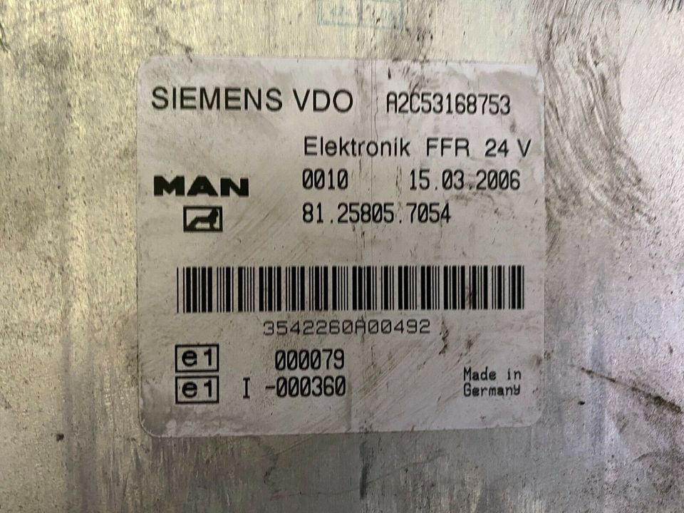 Единица за контрола за Камион MAN SIEMENS VDO ELEKTRONIK FFR 81.25805.7054: слика 2