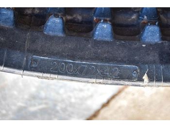  New ITR 200x72x42 RUBBER TRACKS FOR YANMAR B 15-3 CR  for mini digger - Ролна
