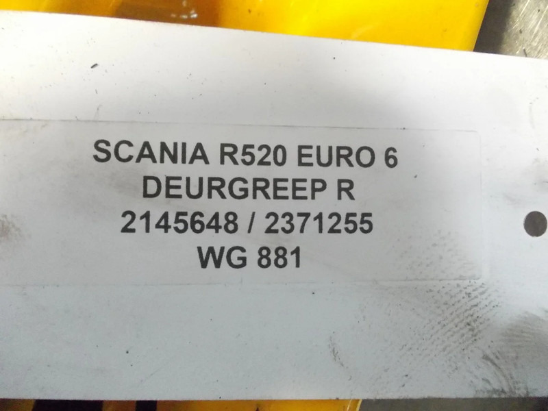 Кабина и ентериер за Камион Scania R520 2145648/2371255 DEURGREEP R EURO 6: слика 3