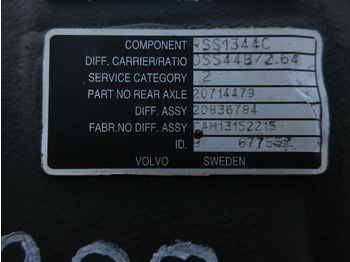 Volvo 20714479/20836784/RSS1344C RATIO 1/264 VOLVO FH EURO 6 - Задна оска за Камион: слика 5